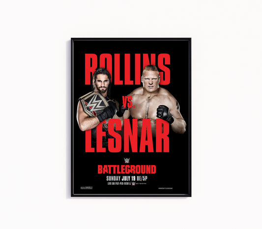 Seth Rollins & Brock Lesnar 'Battleground' Poster