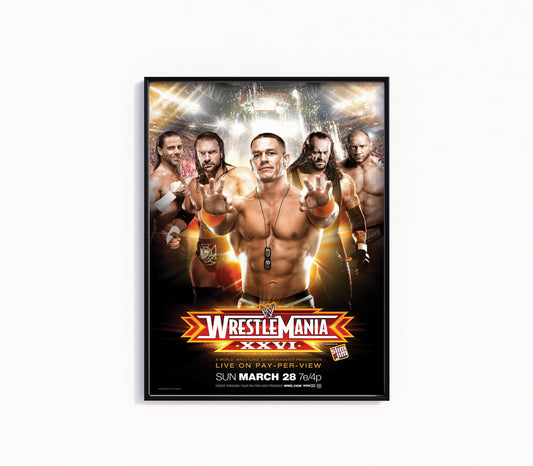 Wrestlemania 26 Poster